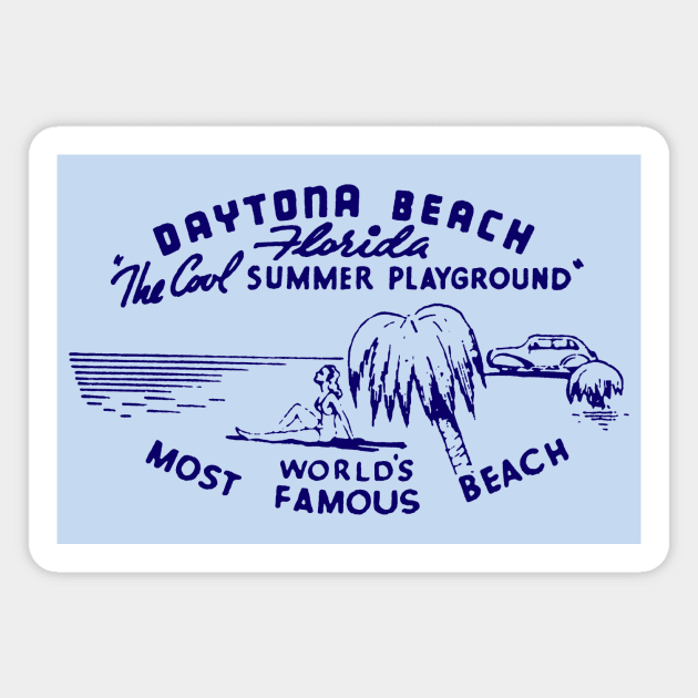 1940s Daytona Beach Florida Magnet by historicimage